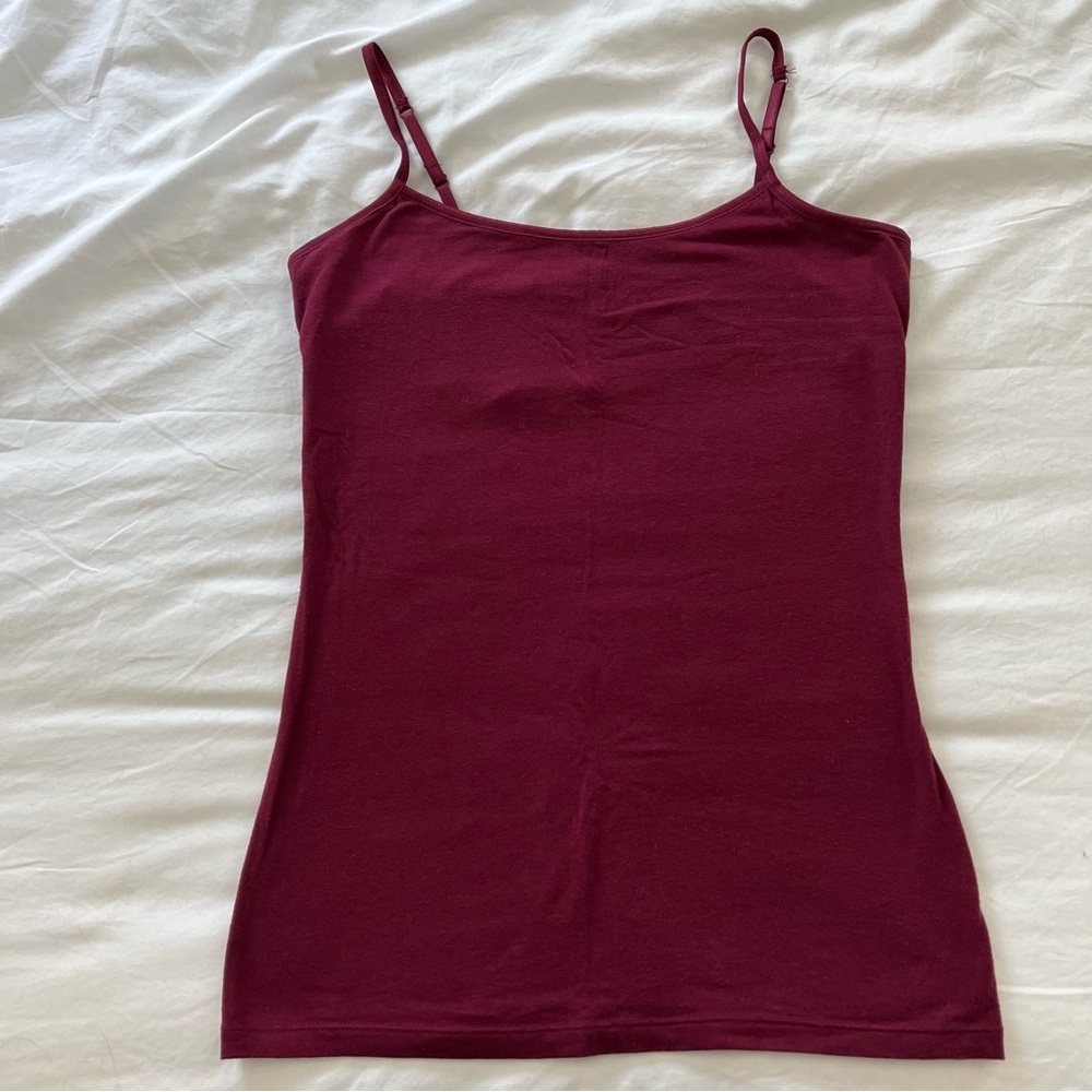 SO Burgundy Spaghetti Strap Top